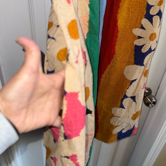 Farm Rio Super Fun Daisy Mini Dress S Floral Puff Short Sleeve Feminine Dainty - Picture 4 of 10